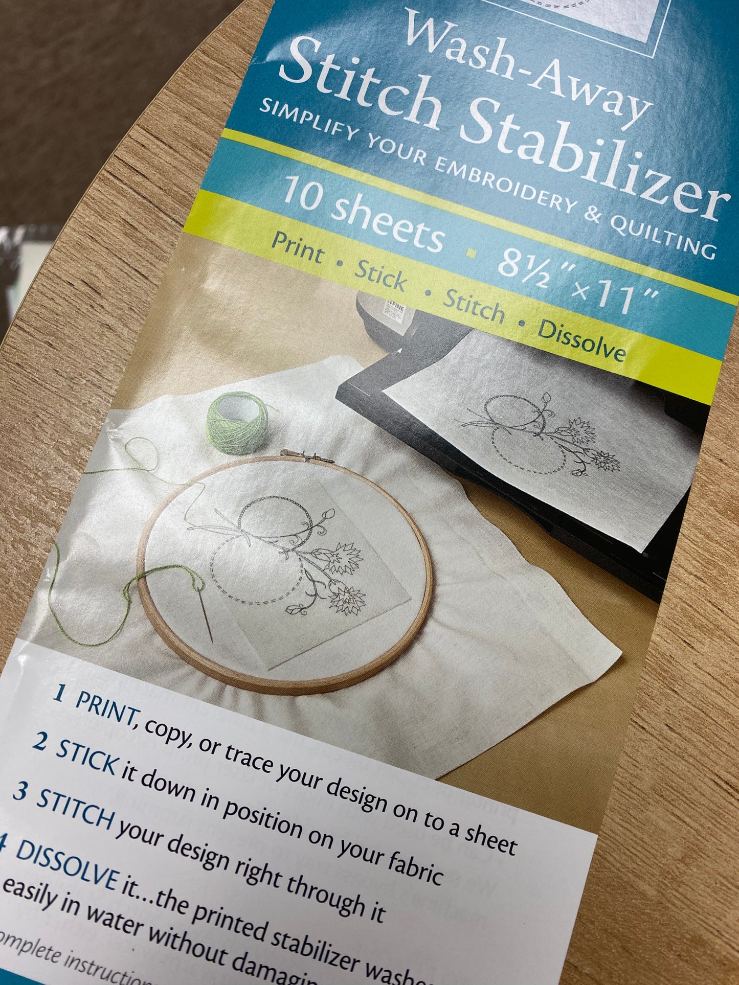 Wash Away Stitch Stabilizer