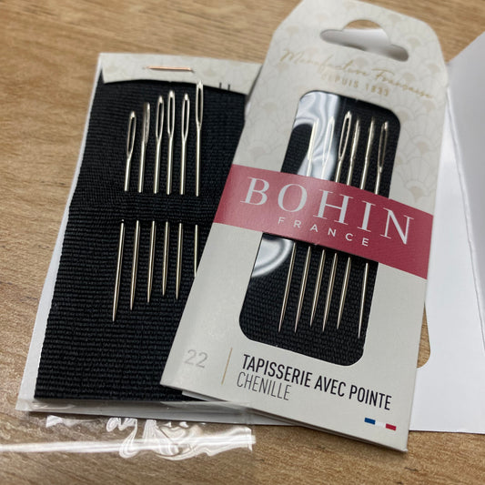 Bohin Chenille Needles - Size 22 -pack of 6