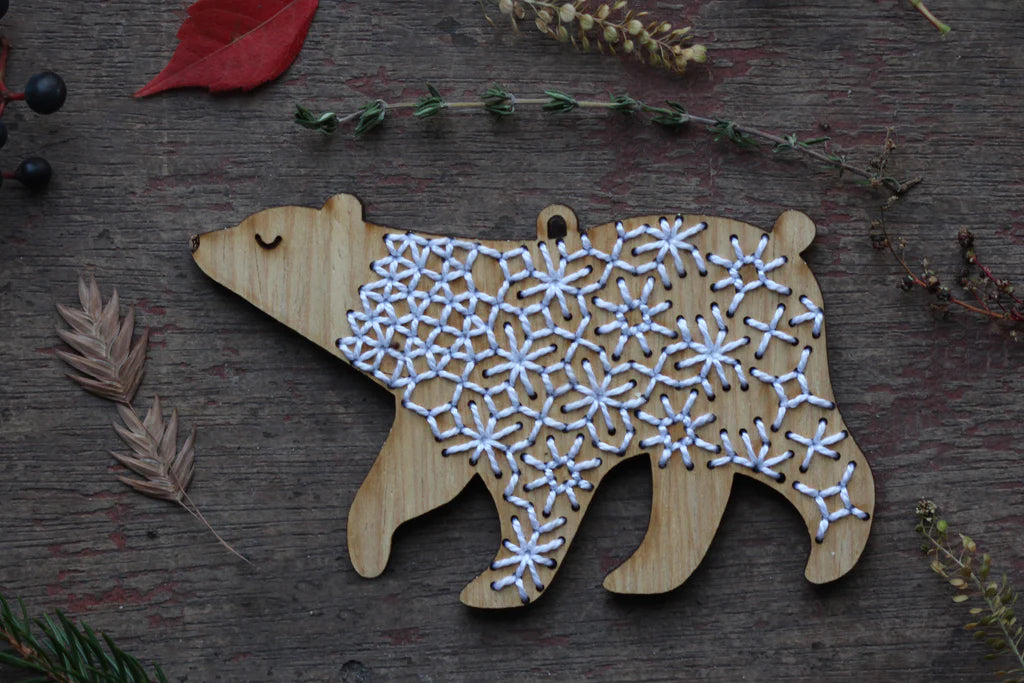 DIY Stitched Oak Ornament Kits