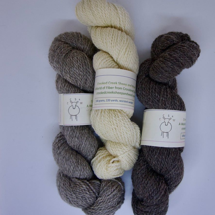 Crossbreed Mill Spun Yarn - Natural Color (NY)