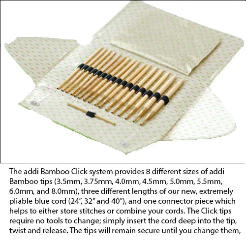 addiClick - Bamboo Interchangeable Knitting Needle Set