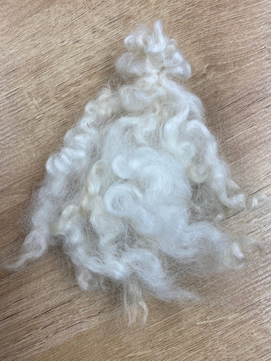 White Border Leicester Locks for Crafts and Felting - LOCAL
