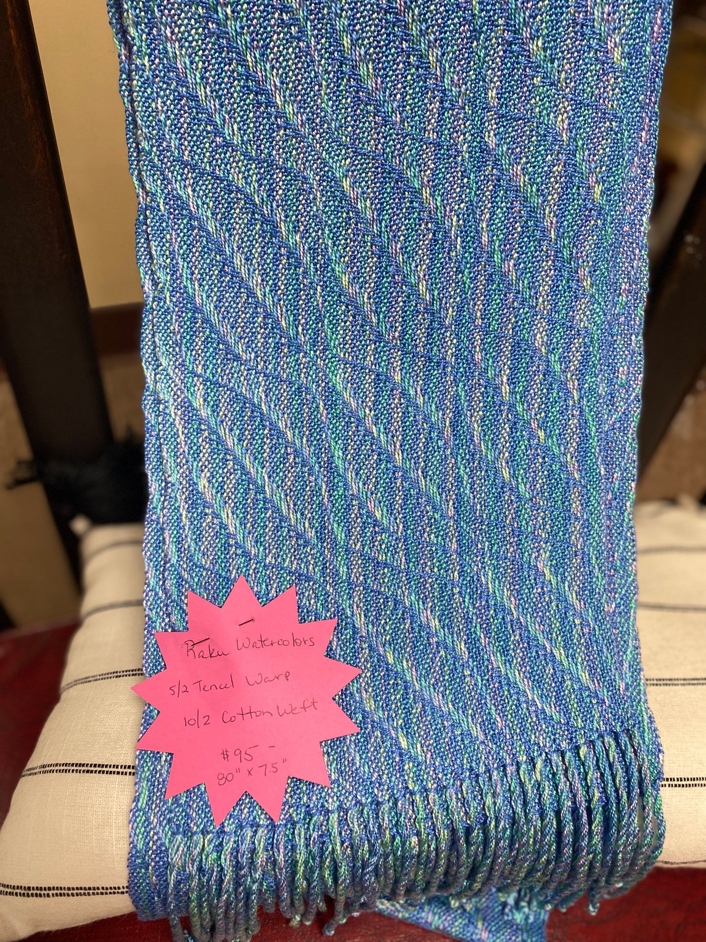 Hand Woven Scarf from FLX Yarns