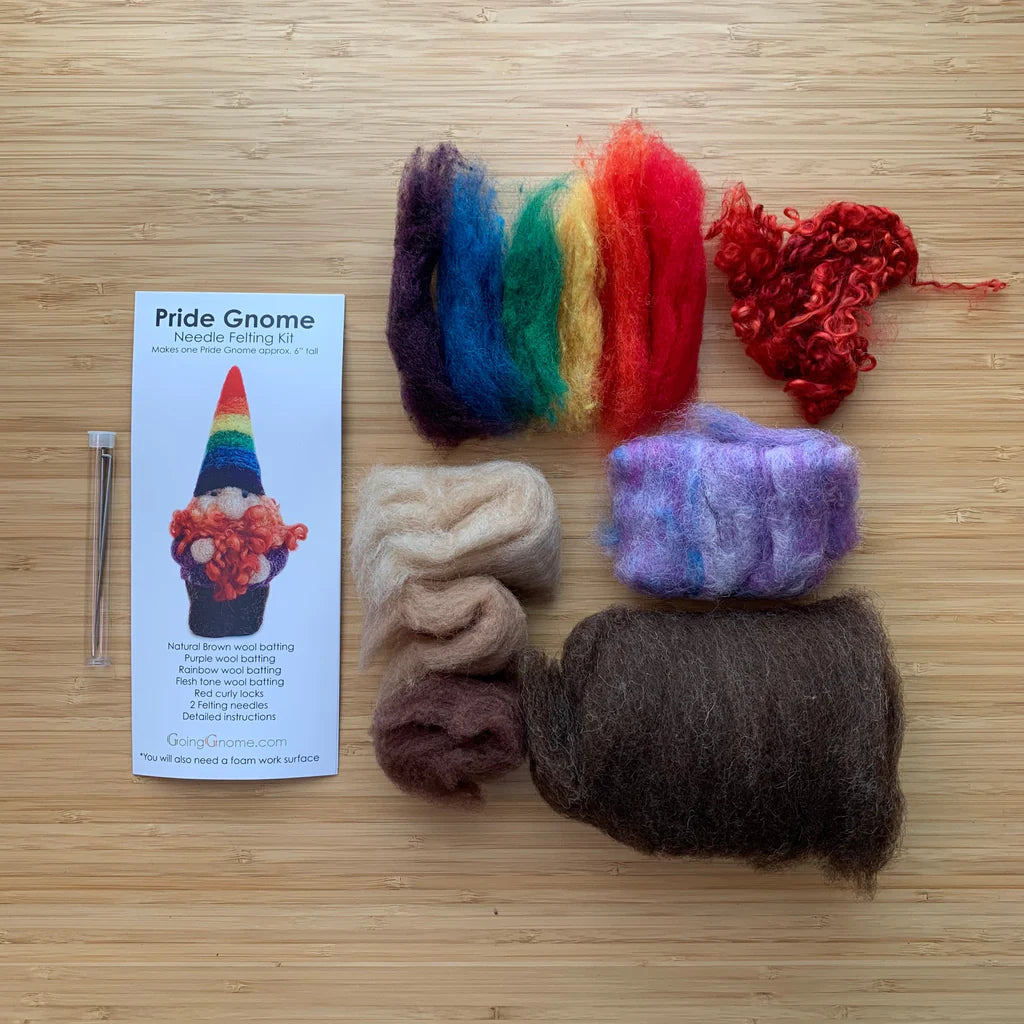 Needle Felted Gnome Kits - Beginner - 100% US Made