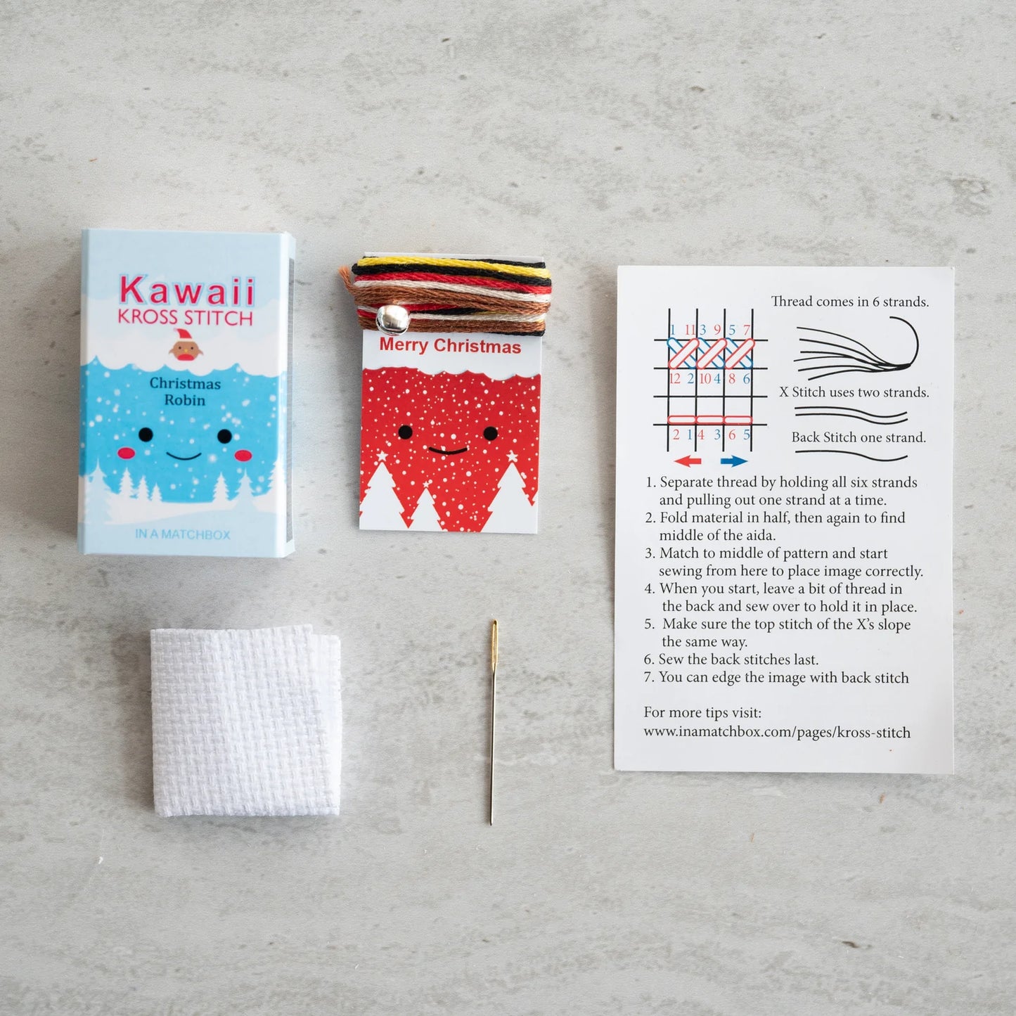 Kawaii Matchbox Cross Stitch Kits