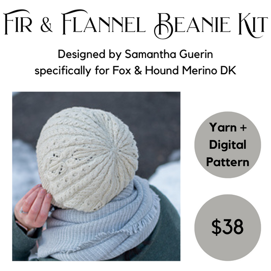 Fir & Flannel Beanie Kit - Yarn + Digital Pattern