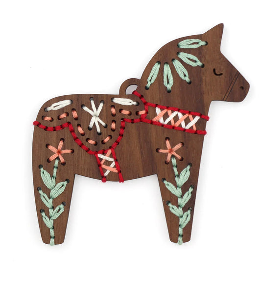 DIY Stitched Gingerbread Ornament Kits