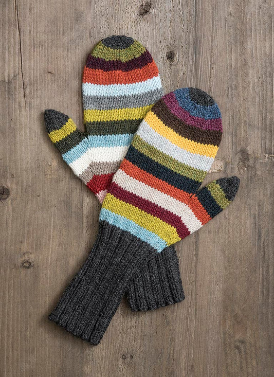 21 Color Mittens Kit - yarn + pattern