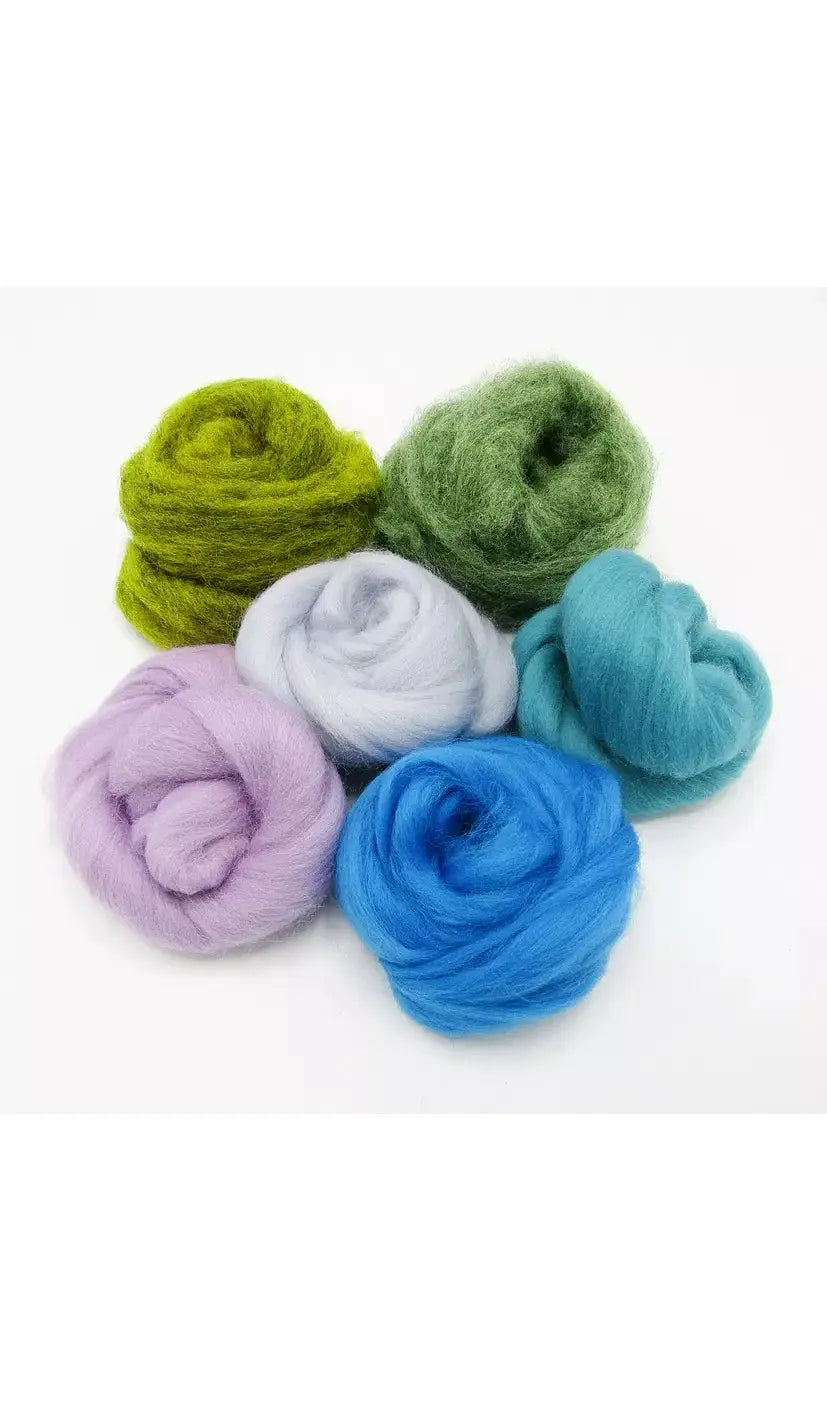 Dyed Merino Wool Roving Bundles